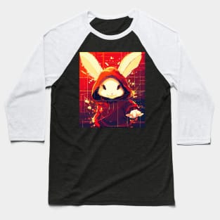 Futuristic bunny rabbit portrait Baseball T-Shirt